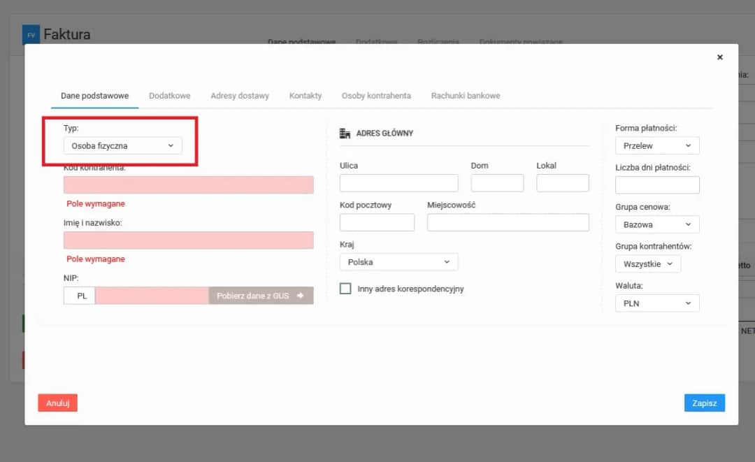 Jakie dane na fakturze dla osoby fizycznej? Sprawdź, czego nie możesz pominąć!