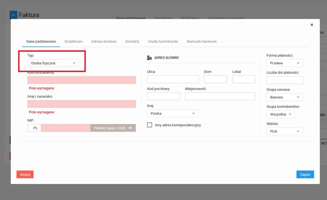 Jakie dane na fakturze dla osoby fizycznej? Sprawdź, czego nie możesz pominąć!
