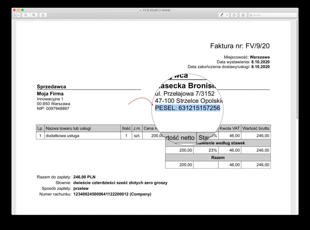 Gdzie dokładnie znaleźć plus kod 5 na fakturze i dlaczego to ważne?