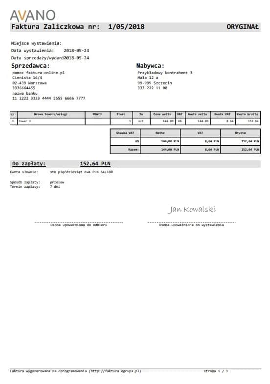 Jak wystawić fakturę zaliczkową bez błędów i zgodnie z przepisami