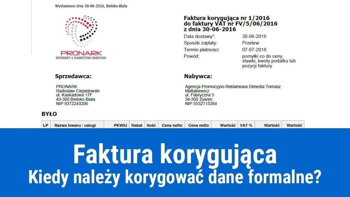 Błędny adres na fakturze – nota czy korekta? Jak uniknąć problemów i błędów
